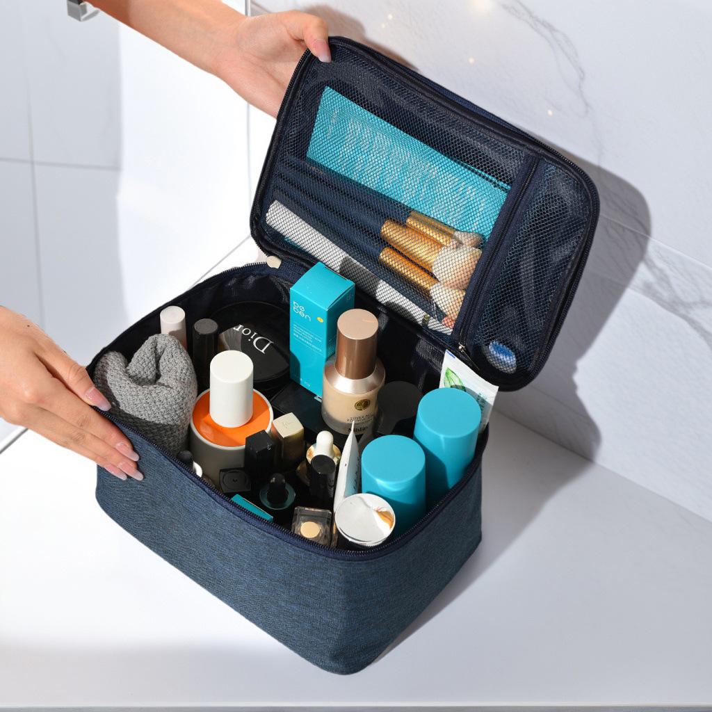 Waterproof Portable Toiletry Bag for Travel and Home - Ideal for Cosmetics and Skincare Products