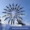 Creative Outdoor Wrought Iron Windmill: Rotating Metal Garden Decoration