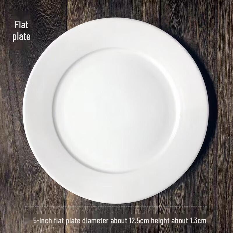 Driane Pure White Ceramic Dinner Plate