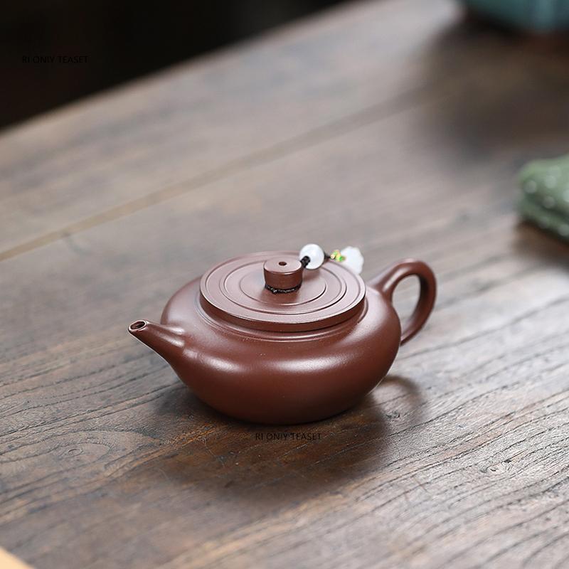 110ml Yixing Purple Clay Teapot Famous Handmade Small Capacity Tea Pot Zisha Kettle Chinese Teaware Tea Ceremony Customized
