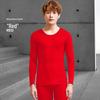 Men's Ultra-Thin Modal V-Neck Slim Fit Autumn Base Layer Set, Warm and Plus Size.