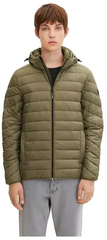 Demi-season Jacket Tom Tailor Denim Light Jacket with Hood (1031780) Dusty Olive Green