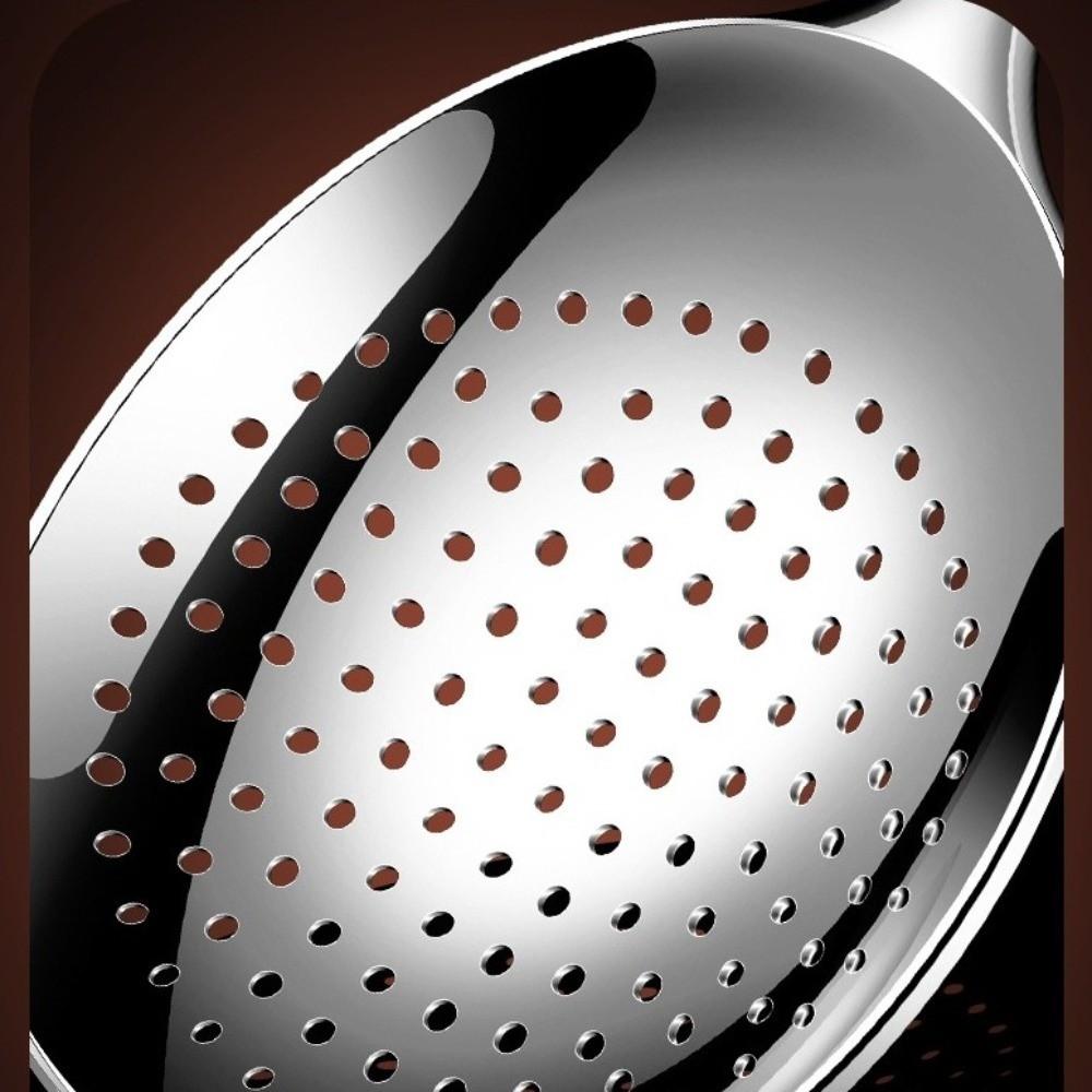 304 Stainless Steel Large Soup Spoon Rust-proof Deepen Communal Spoon Food Grade Simple Big Colander Restaurants