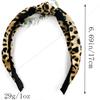 1 Pcs Fashion Printed Satin Wide Edge Cross Knotted Hairbands For Women Girls Party Hair Accessories