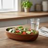 Handcrafted Boat-shaped Bowl Natural Snack Tray Multifunctional Salad Bowl  Dessert Serving