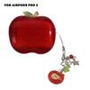 Transparent Red Fruit Airpods Pro 2/1 Earphone Case Tomato Pendant Case Cover for AirPods 1 or 2 3 4 AirPods Pro Pro 2