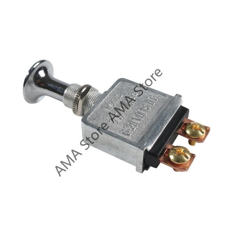 1PC Heavy Duty Push-Pull Switch On/Off 75 AMP 6-28V DC 2 Position Spst On/Off for Automotive, Trucks