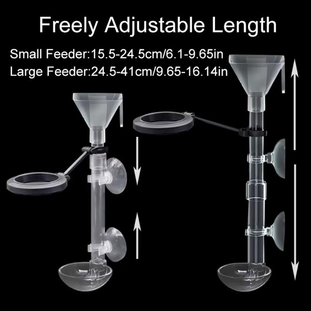 Retractable Aquarium Fish Feeder Plastic Turtle Food Feeder New Fish Feeding Tube Aquarium Feeding