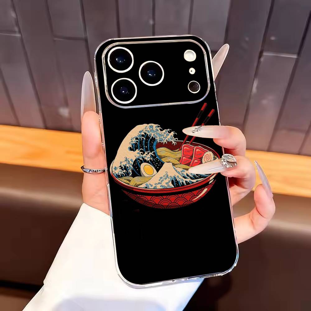 

Great Wave Off K-Kanagawa Phone Case For iPhone17,16,15,14,13,12,11 Plus,Pro Max Soft Transparent Cover iPhone12PROMAX