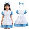 Traje de Empregada Cosplay Alice da Moerstar com Avental e Faixa de Cabeça, Perfeito para Halloween, Eventos, Festivais Escolares, Festivais Culturais, Festas de Aniversário,