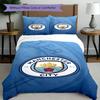 3pcs Duvet Cover Set (1*Duvet Cover + 2*Pillowcase, Without Core),Football Team City FC Print Bedding Set, Bedroom Decor, All‑Season, Birthday Gift