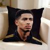 Federa per Cuscino Quadrata Double-Sided Sofa Cushion Cover Camera da Letto Comodino Calcio STAR Jude Bellingham