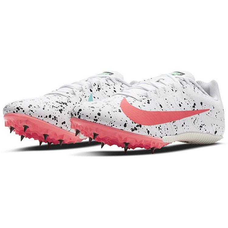 Nike Zoom Rival S 9 Paint Splatter White Crimson Jade Women's 907565-101