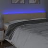 VidaXL LED Headboard Bedroom Furniture Double Bed Accessory Head of Bed Frame Interior Cream 3121343