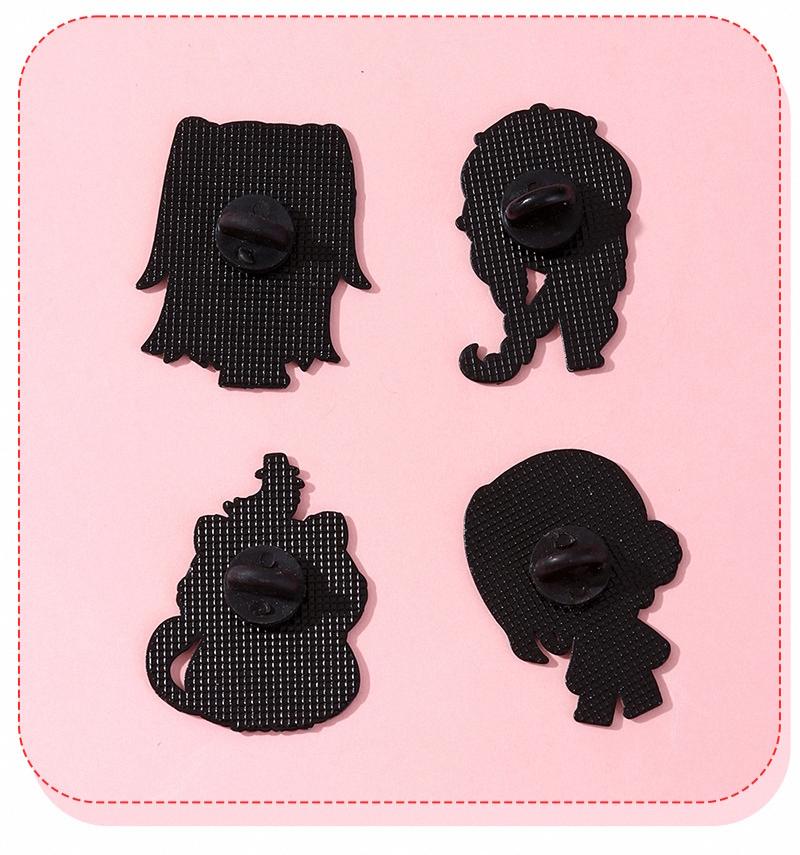 Demon Hunter KPop Girl Group Metal Pin Anime Merch Zinc Alloy Brooch Durable Collectible Cosplay Fashion Accessory