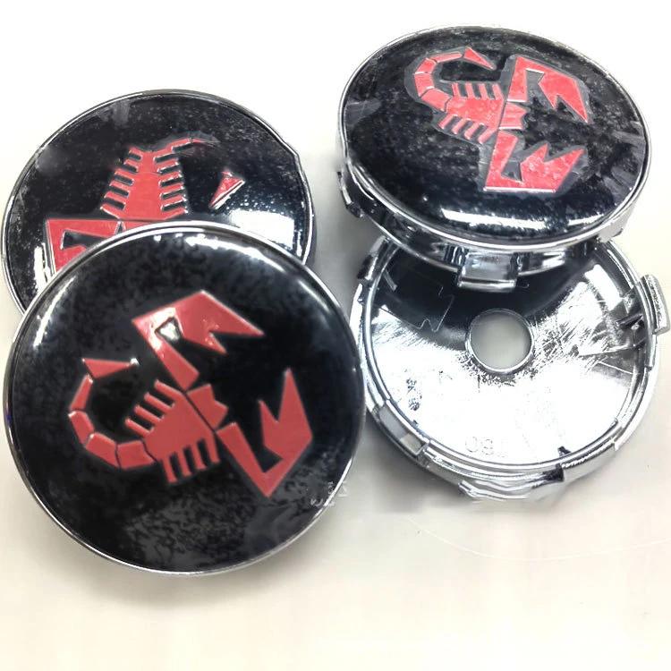 4PCS 60mm Car Wheel Hub Cover Emblem Sticker Accessory For Fiat Abarth 500 Tipo FR Panda Argo Freemont Viaggio Bravo Punto Doblo