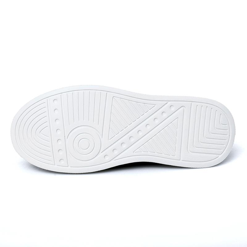 Men's Leather Casual Sneakers All-match Fashion Breathable Hand-stitched Leather Shoes