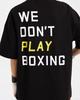 BOXRAW Koszulka Oversize We Dont Play Boxing - Damska W Bxrw-U-Wdpbt-W [Czarny/Żółty] (Wpisz A)