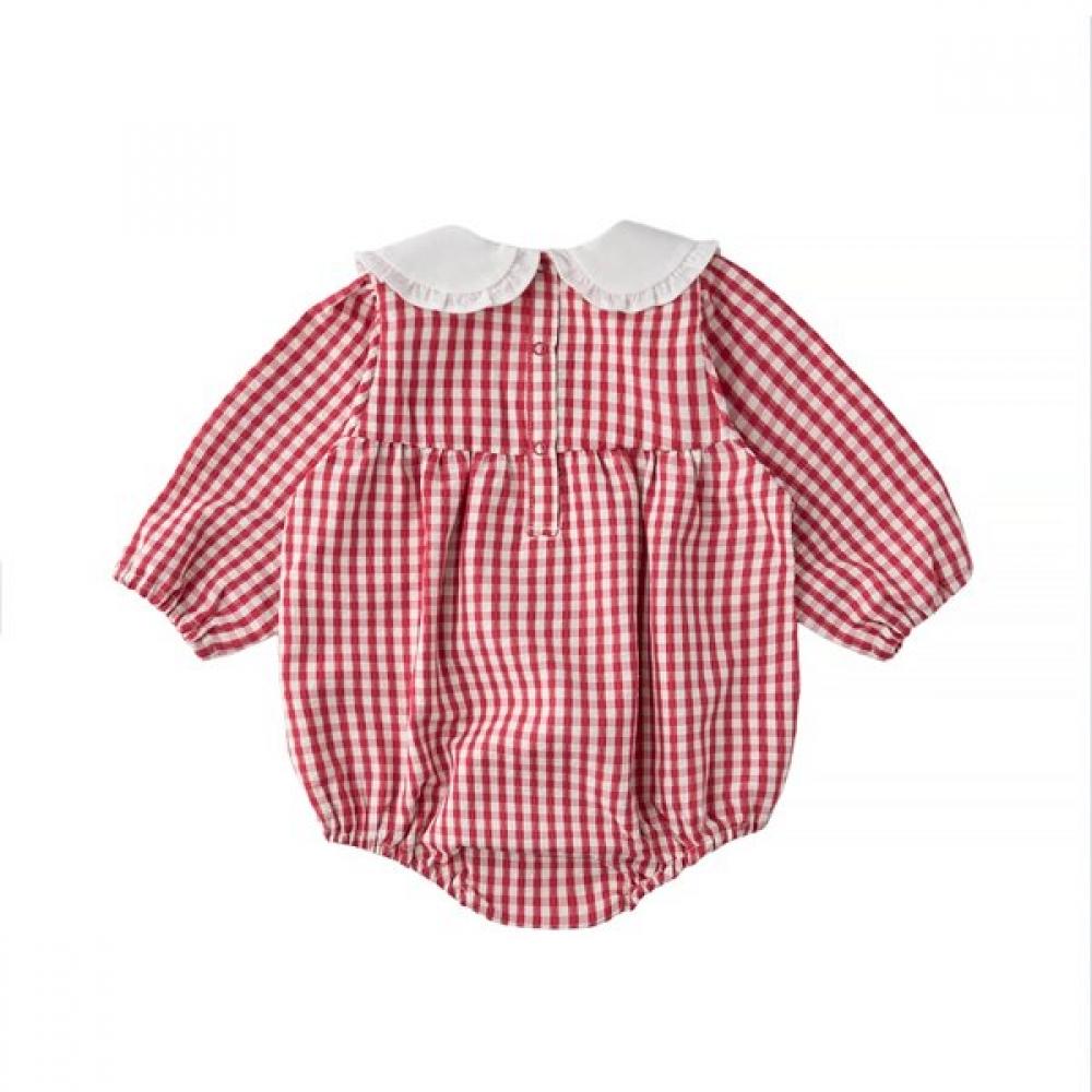 Mink Mui Strawberry Check Set Bodysuit  36113 604 10 