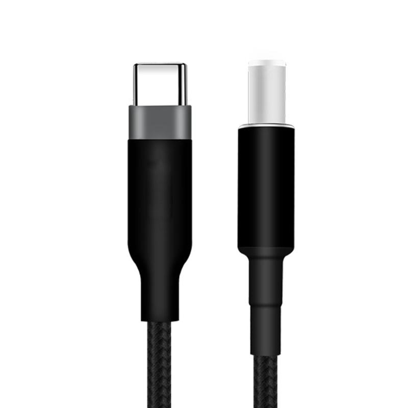 Fast Charging Laptop Power Cord USB C Tip to DC7.4x5.0mm 20V for Notebooks Power Supply Charging Cable Braided Wire
