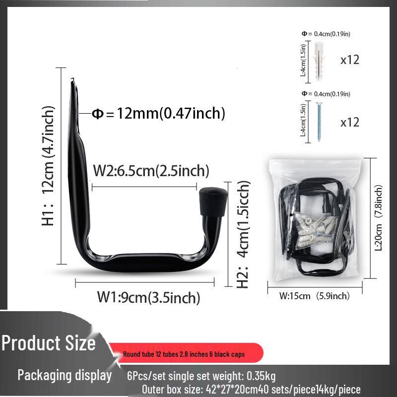 Bicycle & Tool Storage Rack - Garage Hooks for Bikes & Garden Tools