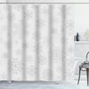 Sonernt Curtain White Christmas from Gray Snowflakes On Pattern Snow Shower Curtain Bathroom Decor,Polyester Durable Waterproof