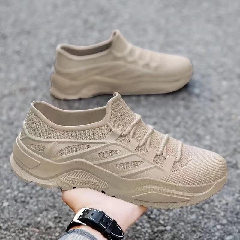 

Мужские легкие резиновые сапоги на плоской подошве, водонепроницаемые, износостойкие, для кухни, мойки автомобиля, мужские кроссовки, мужская рабочая обувь, обувь для рыбалки на открытом воздухе 41 бежевый