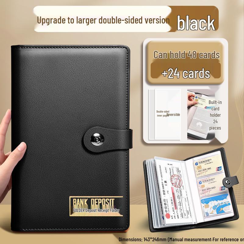 2025 Multifunctional Passbook & Bill Storage Album