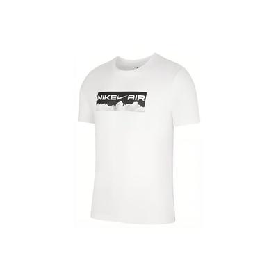 Letter Logo Print Round Neck Short Sleeve T-Shirt Men Tops White DR7806-100