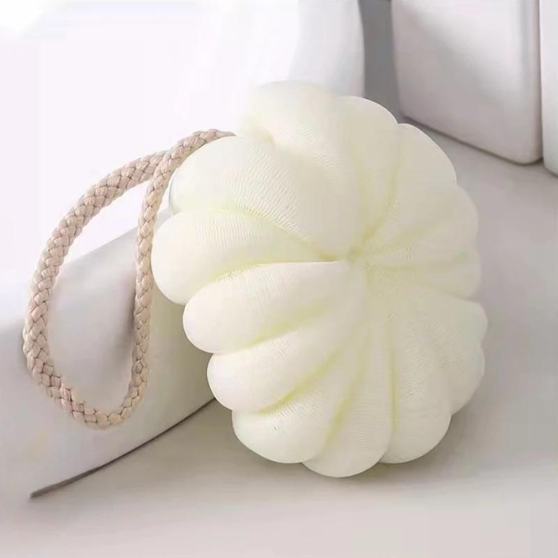 

Згущена кулька для ванни Відлущуючий скруббер Сітка для душу Піна для тіла Засіб для очищення шкіри Аксесуари для ванної Відлущувальна губка білий