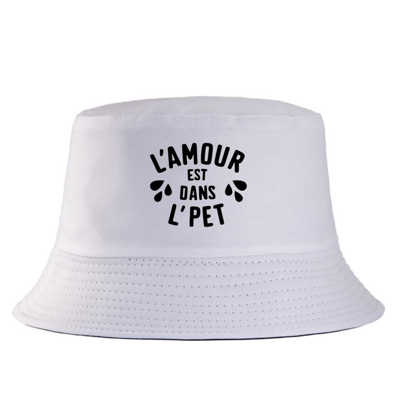 Französischer Slogan Bucket Hat Lustiger Buchstaben-Sonnenhut Unisex Harajuku-Stil Panama Neuer Sommer Outdoor Fischerhut Unisex Streetwear