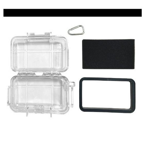 Clear Waterproof Storage Box with Shock-Absorbing Foam, Anti-Collision, and Moisture-Proof Features Small with Transparent Sponge Lining
