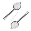 2 Piece Stainless Steel Strainer Set for Cooking Frying and Baking Tasks Metal Flour Sieves Kitchen Tool