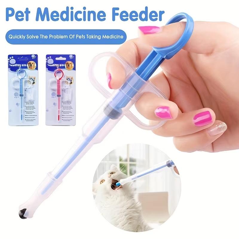 Kæledyrsmedicin Fodder Kat Tablet Sprøjte Fodder Blød Spids Dobbelt Formål Fodder Kat Pille Skydder Kæledyr Piller Applikator Fodringsnål