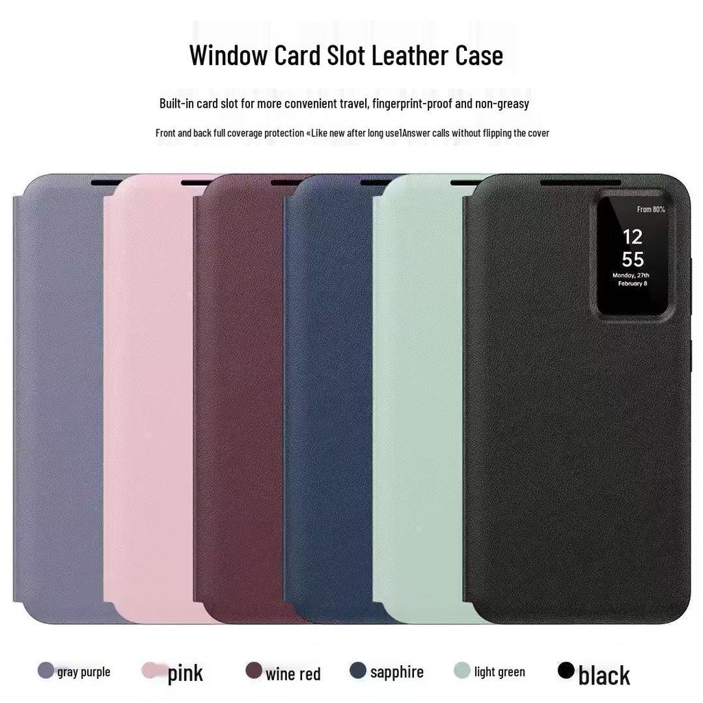 Samsung Z Fold7/6 Flip-Free Smart Sleep Leather Case