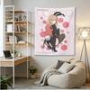 1PC Marin Kitagawa Bunny Tapestry My DressUp Darling Anime Wall Hanging Pink Sakura Aesthetic Room Decor for Bedroom Dorm