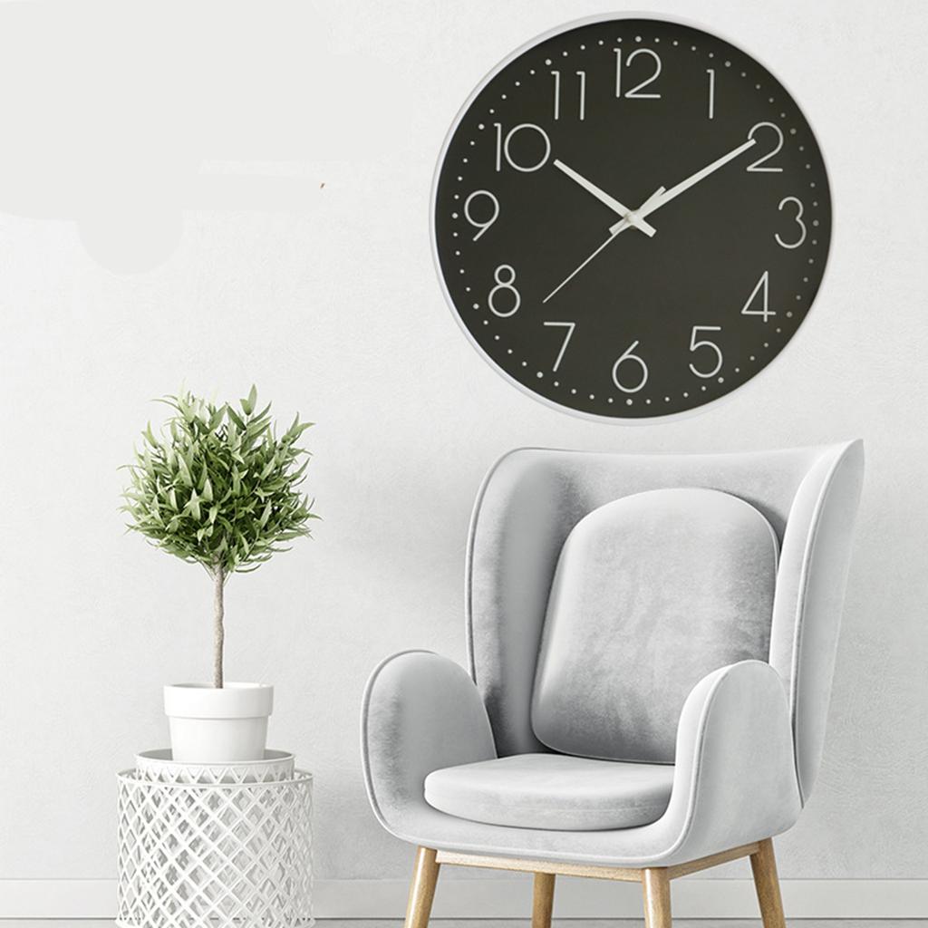 8 Inch Silent Wall Clock Non Ticking Decorative Easy To Read Round Wall Clock for Home Livingroom