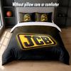 JCB Design Bed Bedding Set 1 Duvet Cover + 2 Pillowcases Soft Breathable Household Bed Linens