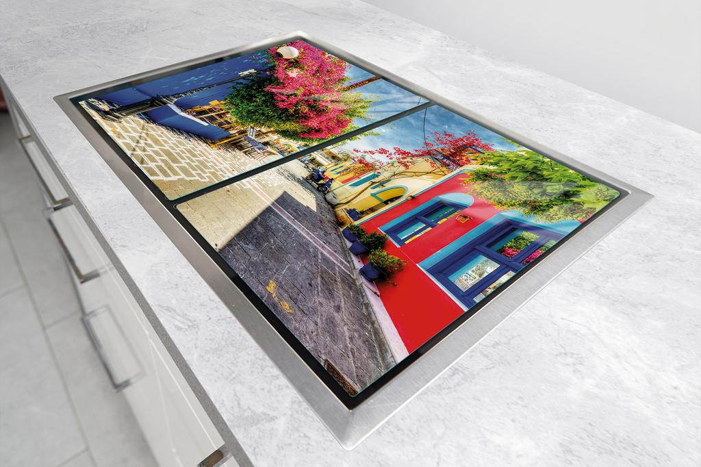 SZKLANA PŁYTA OCHRONNA DO KUCHNI 2x35x52 ULICZKA