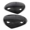 Pair Rearview Wing Mirror Cover Carbon Fiber Sticker Trim Fit for Smart Fortwo 2009‑2014
