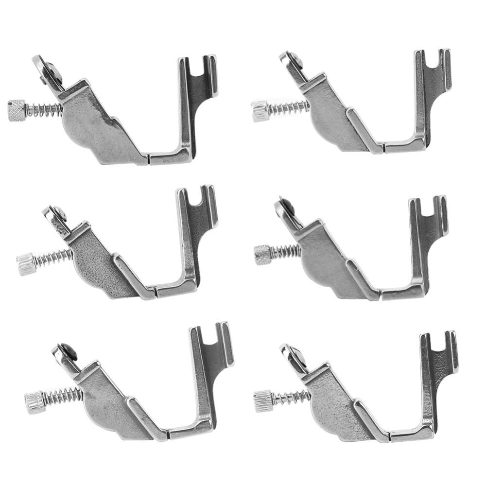 6pcs S537 Elastic Presser Foot All Steel Professional Shirring Presser Foot Heavy Duty Gathering Presser Foot