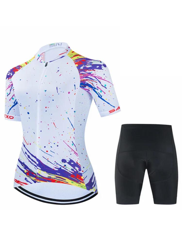 2026 Summer Breathable Cycling Suit, Spring Outdoor Sports  , Bicycle Women's Short-sleeved Overalls Suit, Simple, Breathable and Comfortable