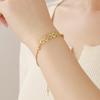 National Style Super Flash Gold Copper Coin Bracelet Trendy Light Luxury Niche Bracelet Lucky Adjustable Exquisite Jewelry