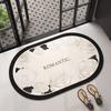 American Flower Diatom Mud Floor Mat, Shower Room, Non-Slip, Dirt-Resistant And Easy To Take Care Of, Toilet, Water-Absorbing And Quick-Drying Floor