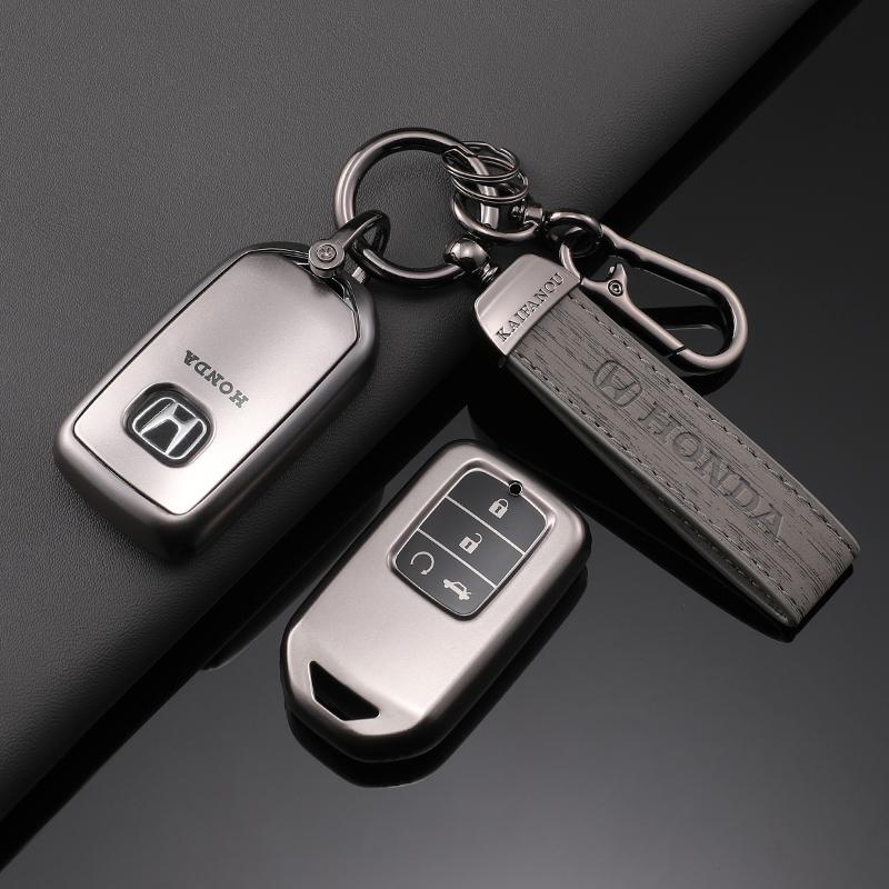 AAFV1 Silver TPU Car Remote Key Case Cover Holder Shell Fob For Honda Civic CR-V HR-V VEZEL JAZZ Accord Jade Crider Odyssey 2015-2018