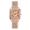 Neue römische Ziffern Strass Damen Quarz Armbanduhr