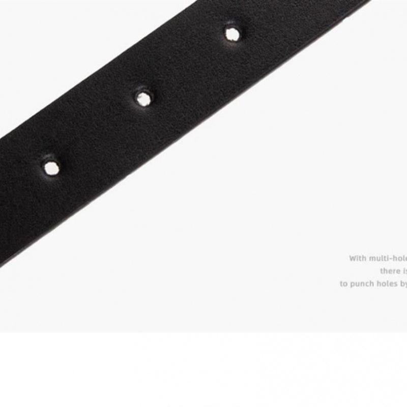 

Timeless Womens Black Leather Waist Belt With Copper Buckle For Spring Summer Fashion Trends StyleU