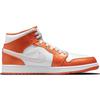 Air Jordan 1 Mid SE Electro Orange Men Sneakers Black White DM3531-800