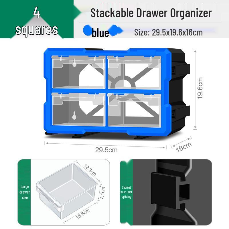 Parts Storage Cabinet with Drawers for Electronics, Hardware, & Screws