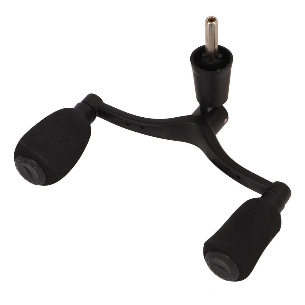 Aluminum Alloy Fishing Reel Double Handle Grip Rocker Arm Spray Painting Matt Black Lure Spinning Fishing Wheel Hex